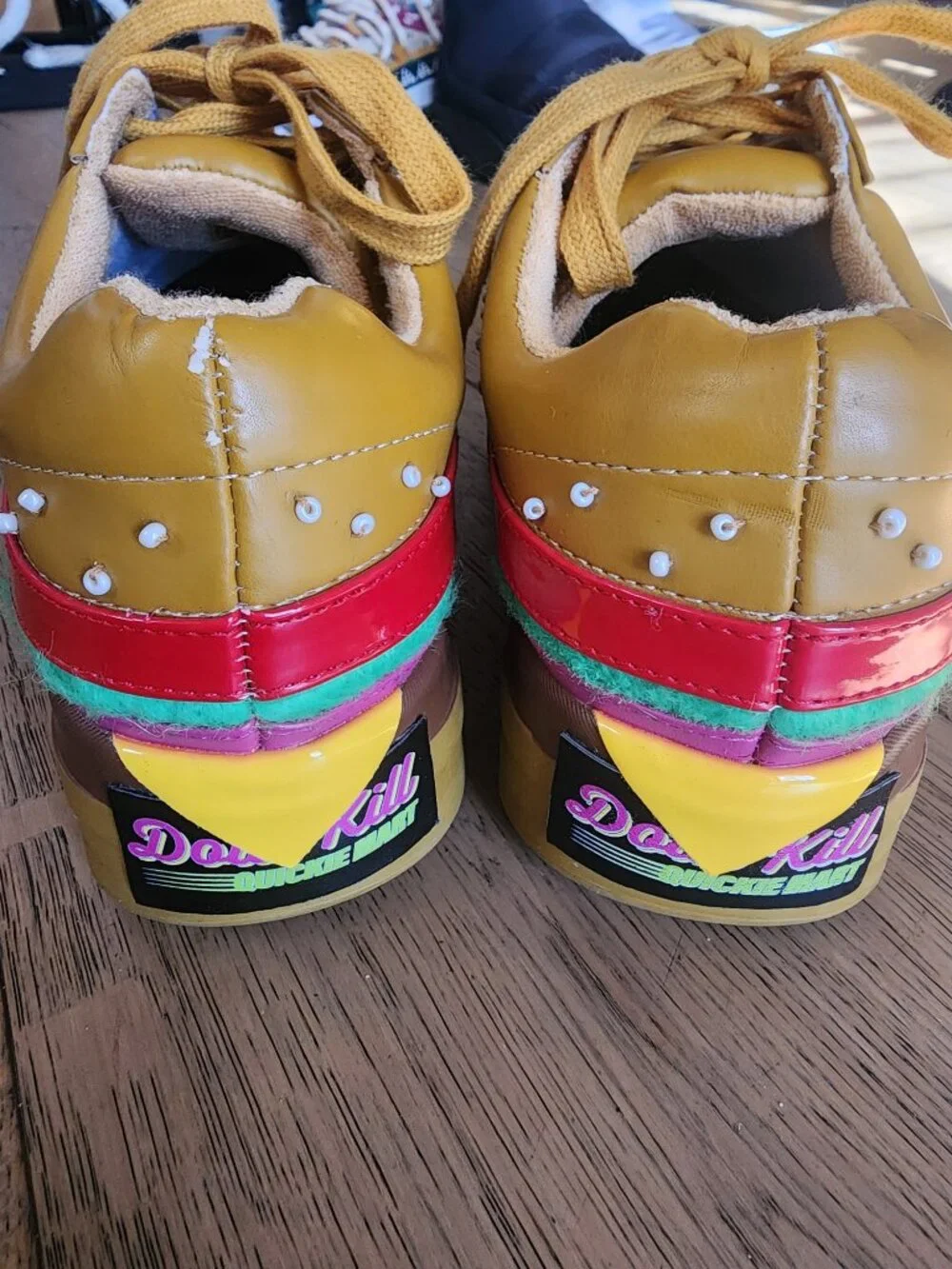 Dolls kill hamburger sneakers size 6 - Picture 4 of 4